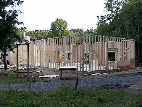 Walls going up, 6/28/01